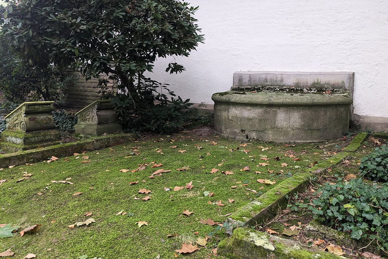 Wasserbecken jüdischer Friedhof Lübbecke